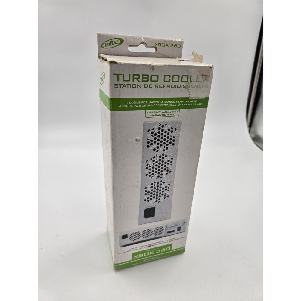 Intec Turbo Cooler for Xbox 360 White External Cooling Fan INTERCOOLER G8648 NEW